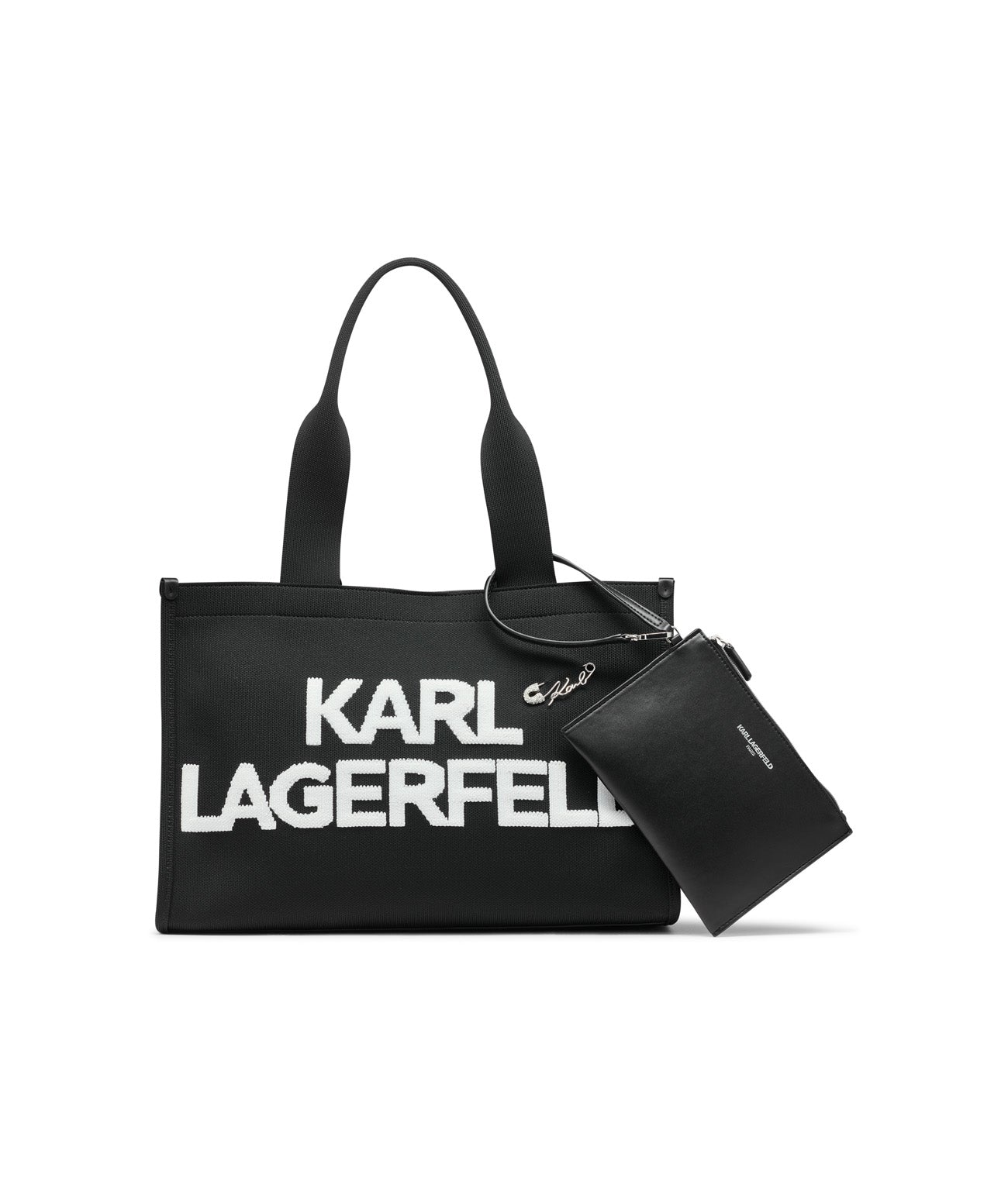KRISTINA LARGE TOTE Black/White Black/White