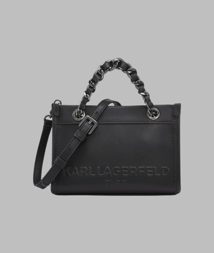 KarlLagerfeld Savoie small leather crossbody black