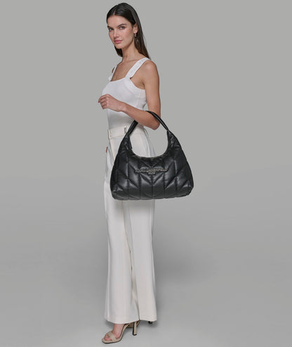 KarlLagerfeld Voyage hobo bag black