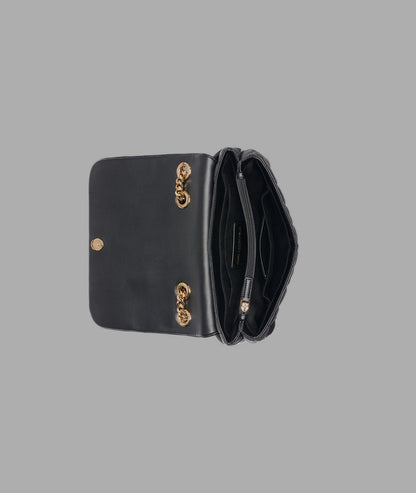 KarlLagerfeld Lafayette shoulder bag with heart chain black