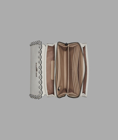 KarlLagerfeld Lourdes crossbody with pearls white