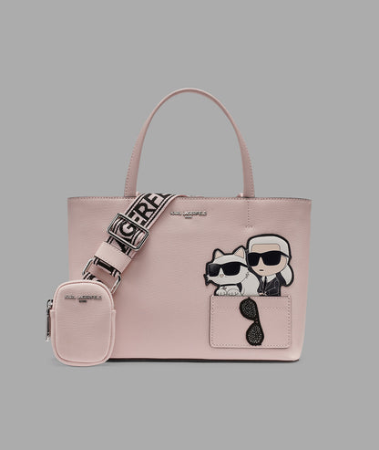 KarlLagerfeld Maybelle duo satchel red