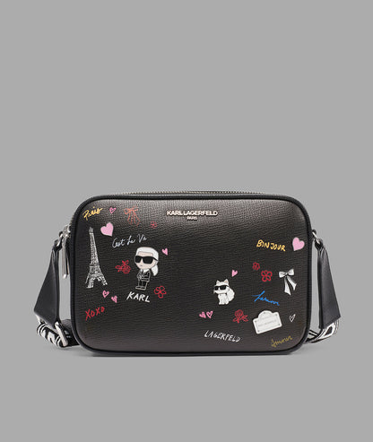 KarlLagerfeld Maybelle camera crossbody ballet slipper