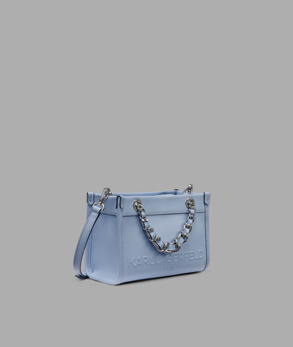 KarlLagerfeld Savoie small leather crossbody blue
