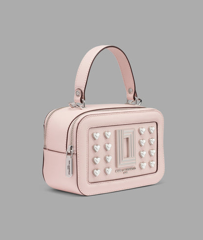 KarlLagerfeld Simone crossbody lotus with pearl hearts pink