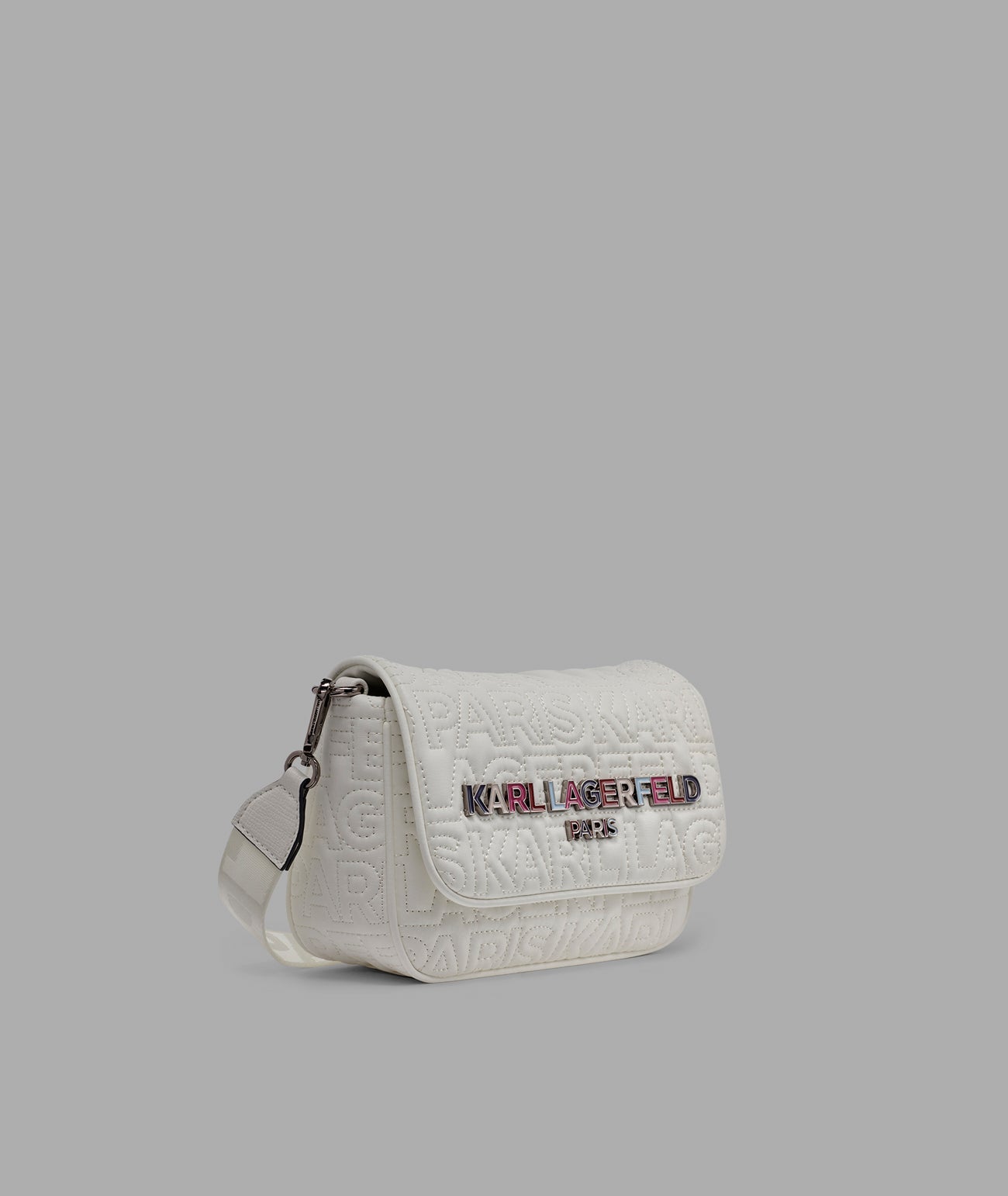 KarlLagerfeld Voyage logo crossbody white