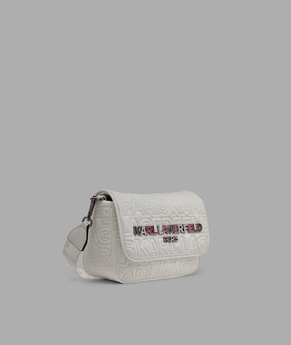 KarlLagerfeld Voyage logo crossbody white