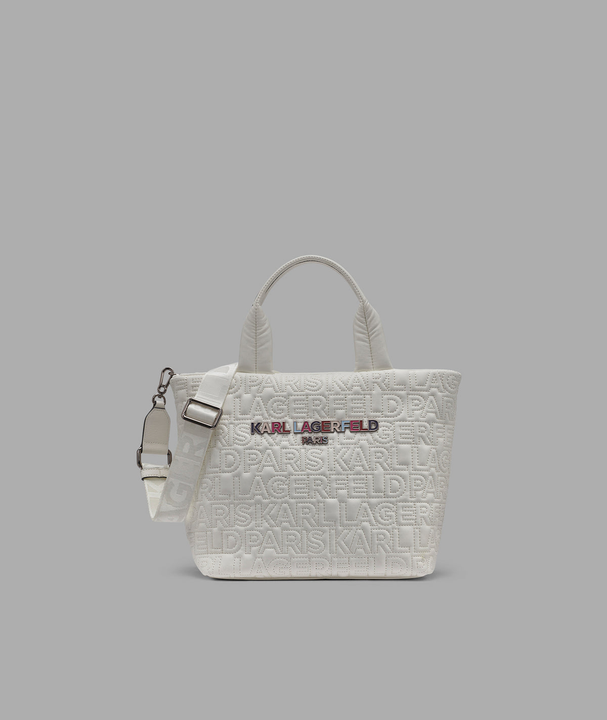 KarlLagerfeld Voyage tote white