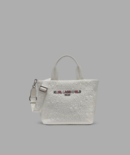 KarlLagerfeld Voyage tote white