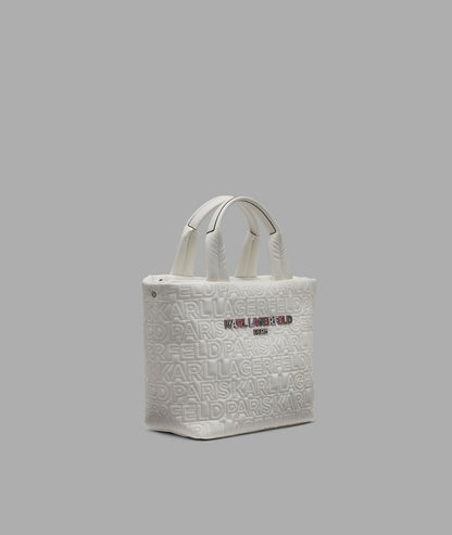 KarlLagerfeld Voyage tote white