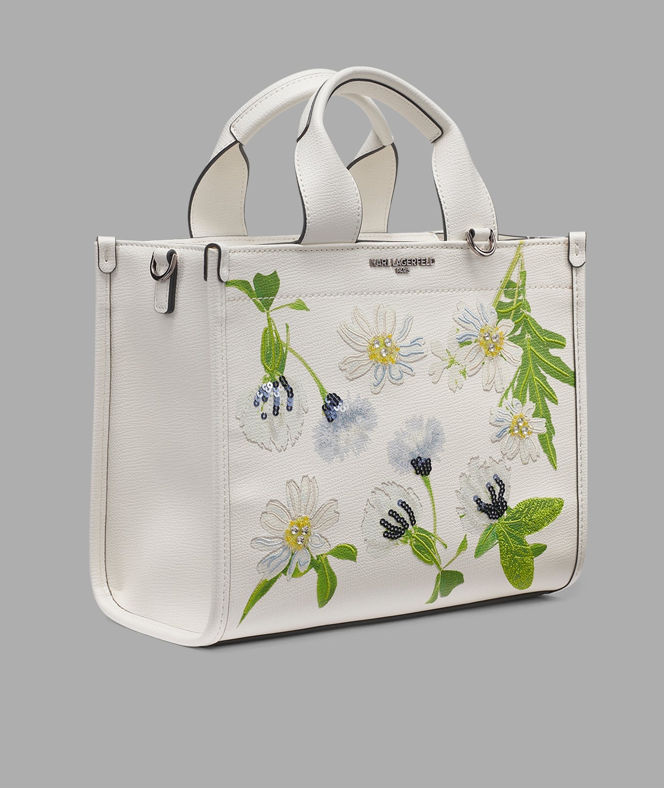 KarlLagerfeld Kristina small crossbody canvas white multi