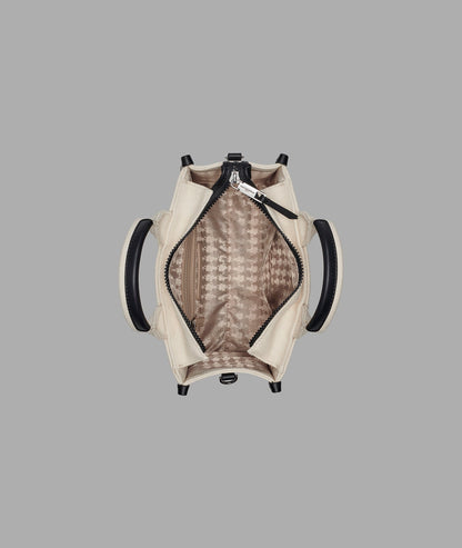 KarlLagerfeld Kristina small tote with top zipper natural