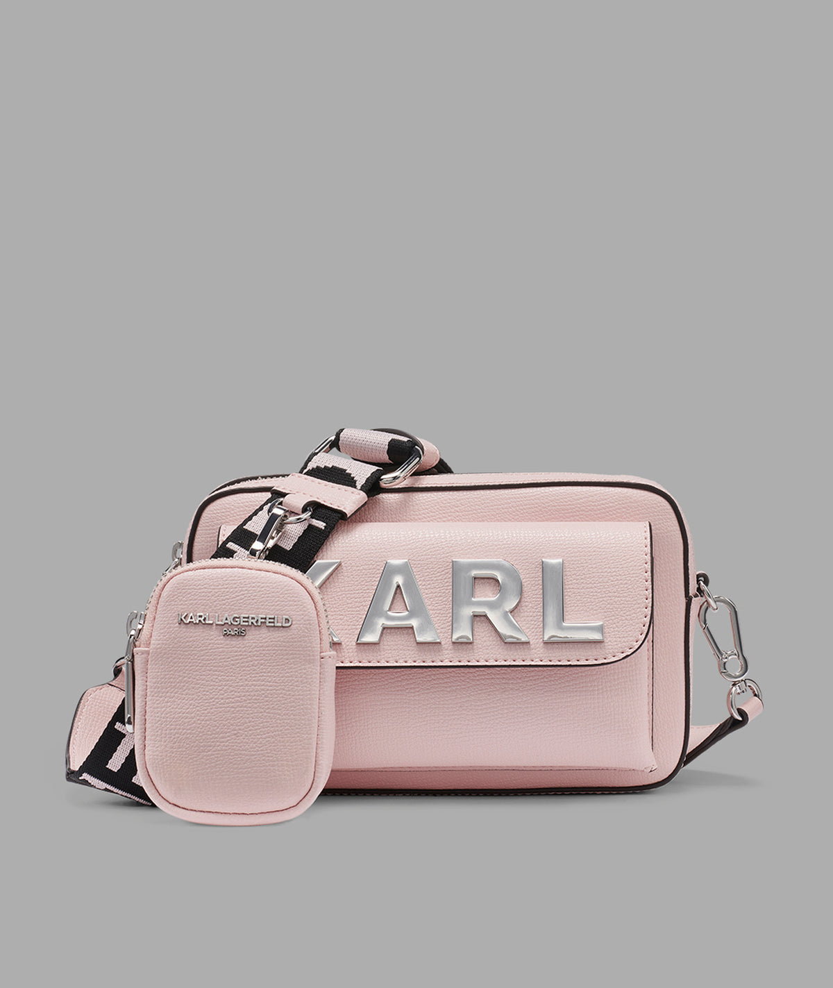 KarlLagerfeld Maybelle camera crossbody lotus