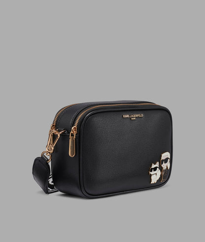 KarlLagerfeld Maybelle camera crossbody black / gold