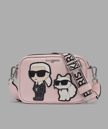 KarlLagerfeld Maybelle camera crossbody lotus