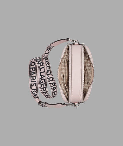 KarlLagerfeld Maybelle camera crossbody lotus