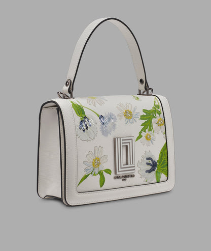 KarlLagerfeld Simone floral satchel white multi