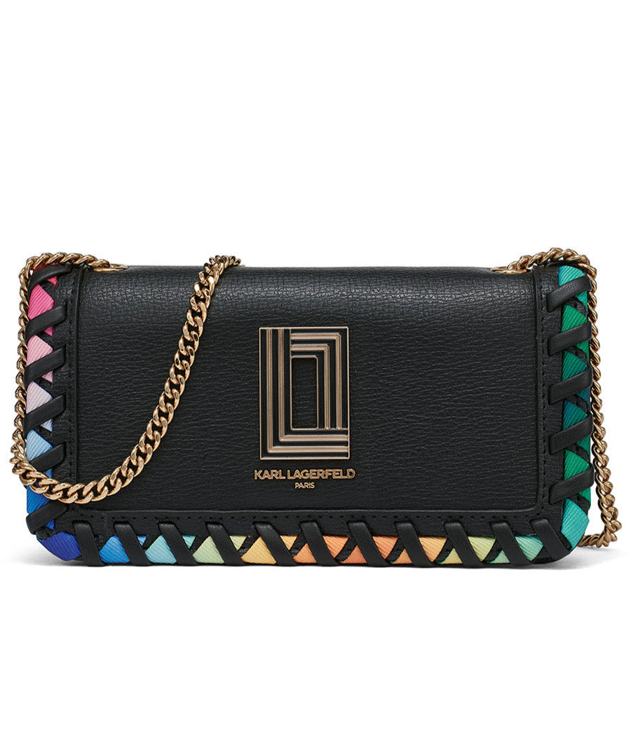 KOSETTE RAINBOW STITCH SHOULDER BAG Black Black