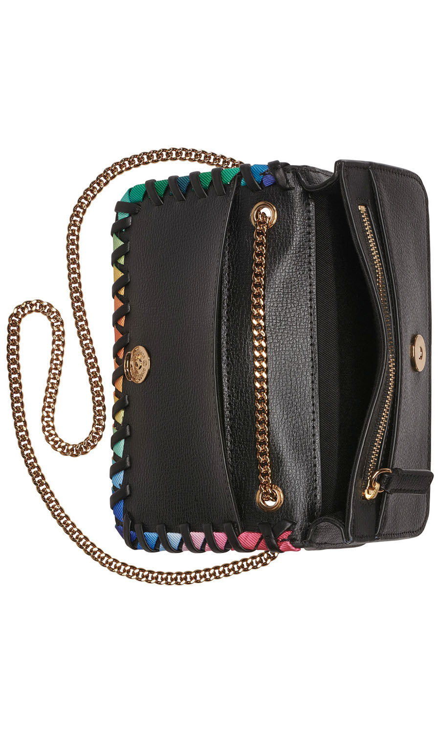 KOSETTE RAINBOW STITCH SHOULDER BAG Black Black