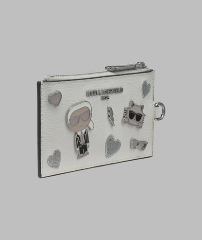 KarlLagerfeld Maybelle lanyard wallet white