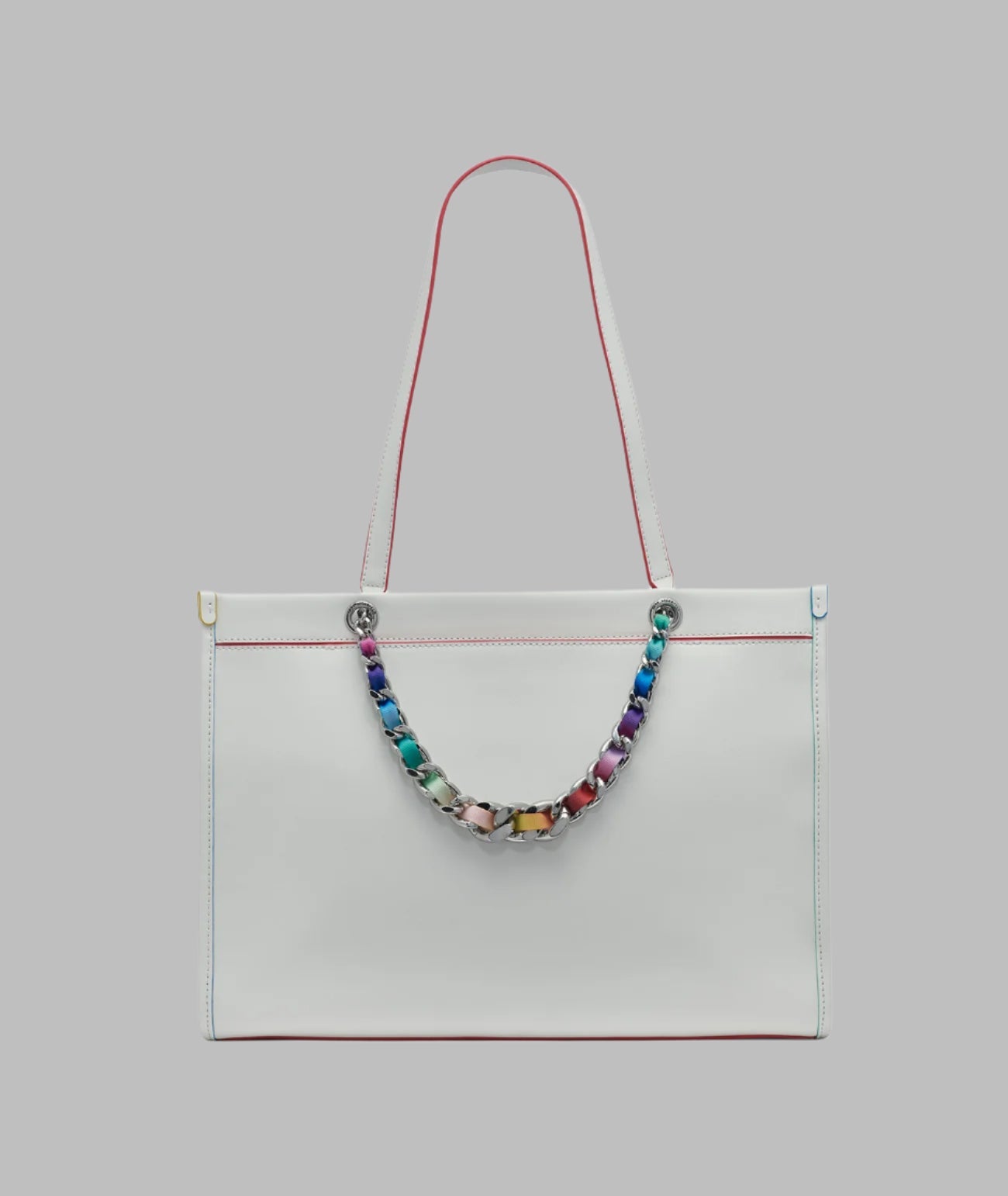 KarlLagerfeld Savoie large leather tote white