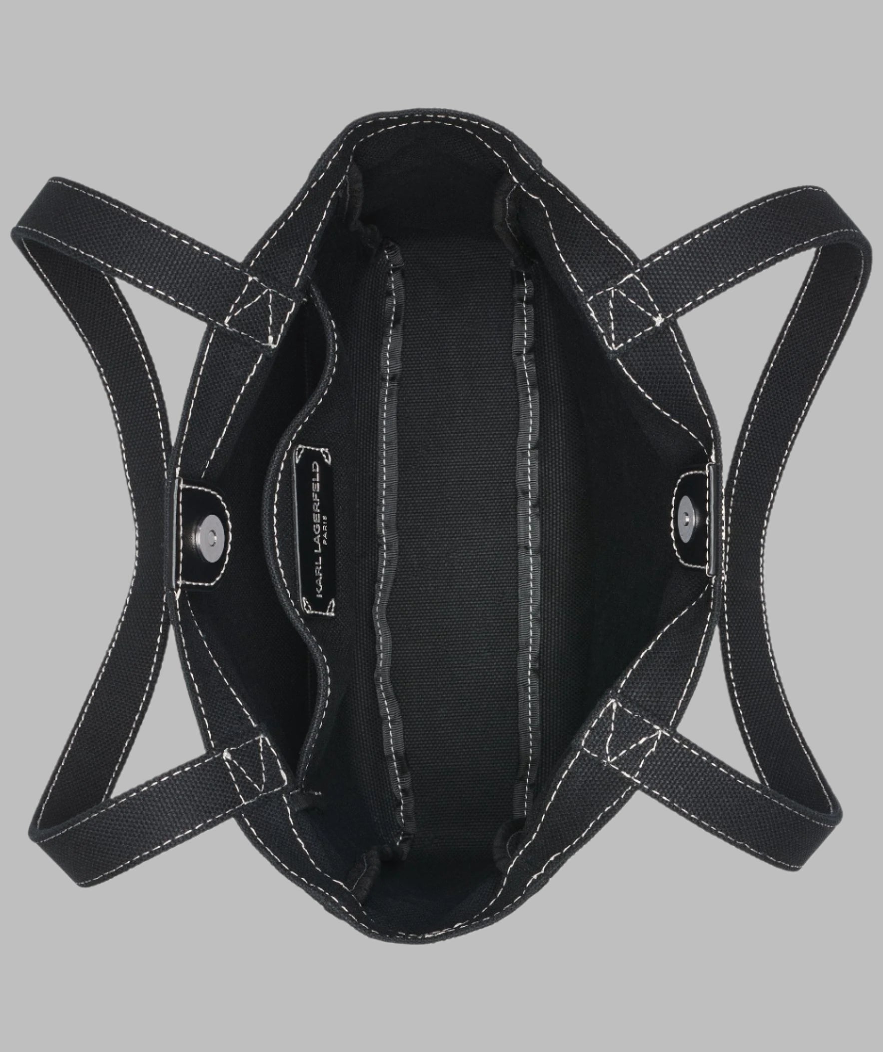 KarlLagerfeld Cannes north south tote black combo