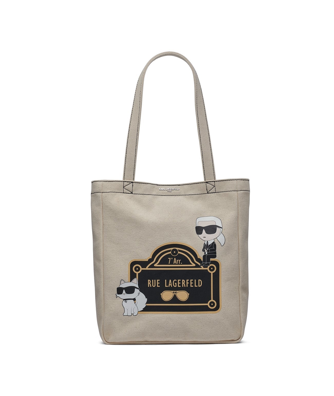 CANNES NORTH SOUTH TOTE Natural/Black Natural/Black