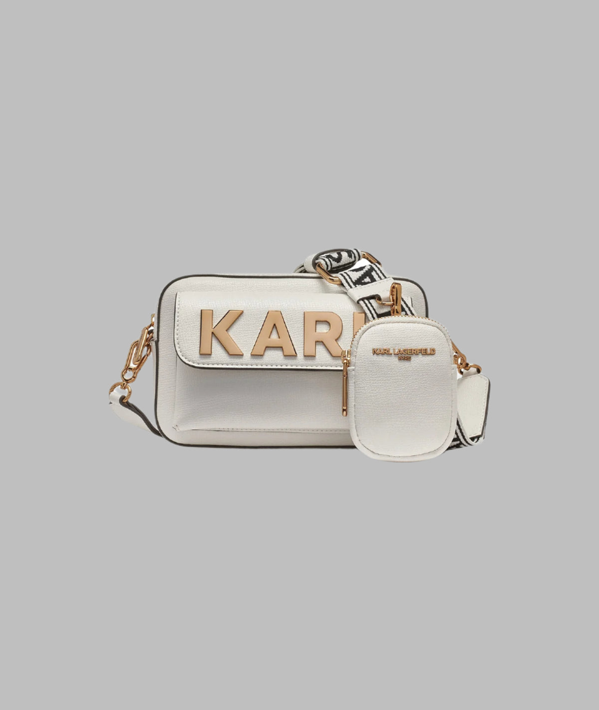 KarlLagerfeld Maybelle camera crossbody white