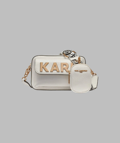 KarlLagerfeld Maybelle camera crossbody white