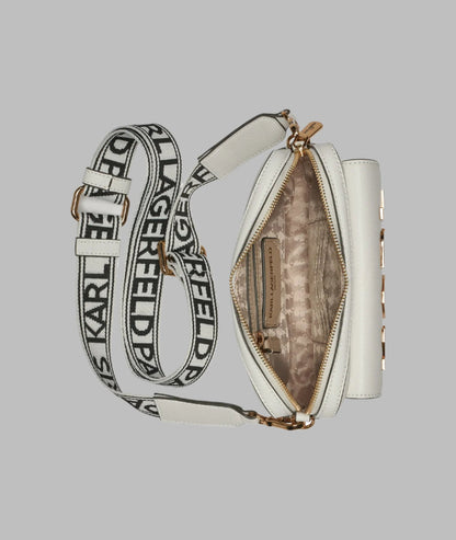 KarlLagerfeld Maybelle camera crossbody white