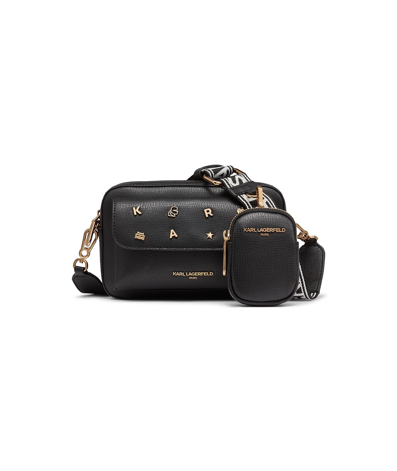 MAYBELLE CAMERA CROSSBODY Black/ Gold Black/ Gold
