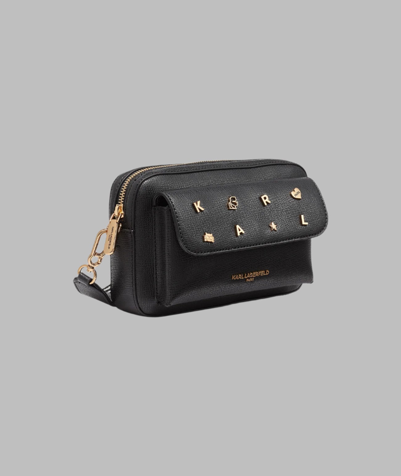 KarlLagerfeld Maybelle camera crossbody black/ gold