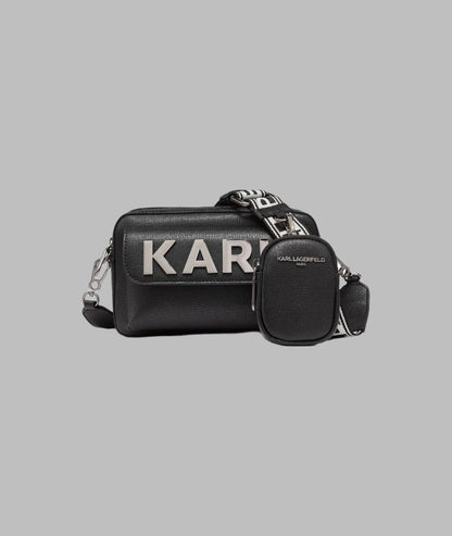 KarlLagerfeld Maybelle camera crossbody black/gunmetal