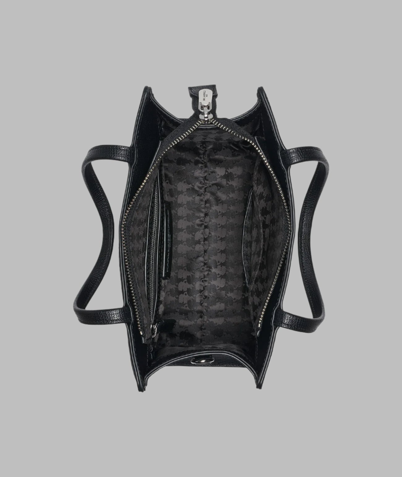 KarlLagerfeld Maybelle satchel with pins black