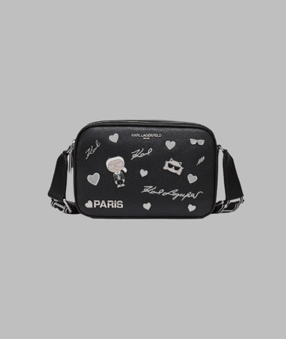 KarlLagerfeld Maybelle crossbody with pins black