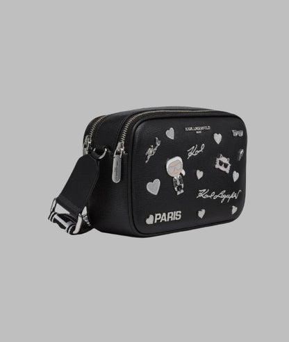 KarlLagerfeld Maybelle crossbody with pins black