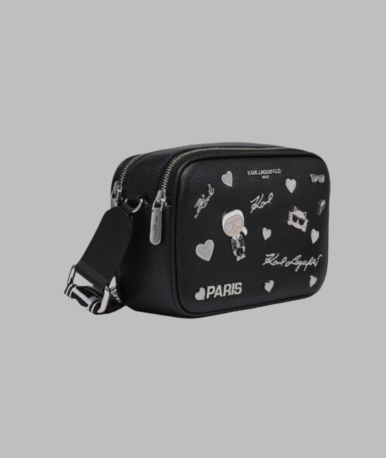 KarlLagerfeld Maybelle crossbody with pins black