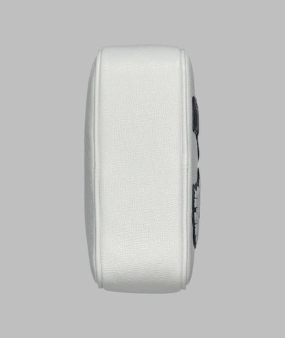 KarlLagerfeld Maybelle camera crossbody winter white