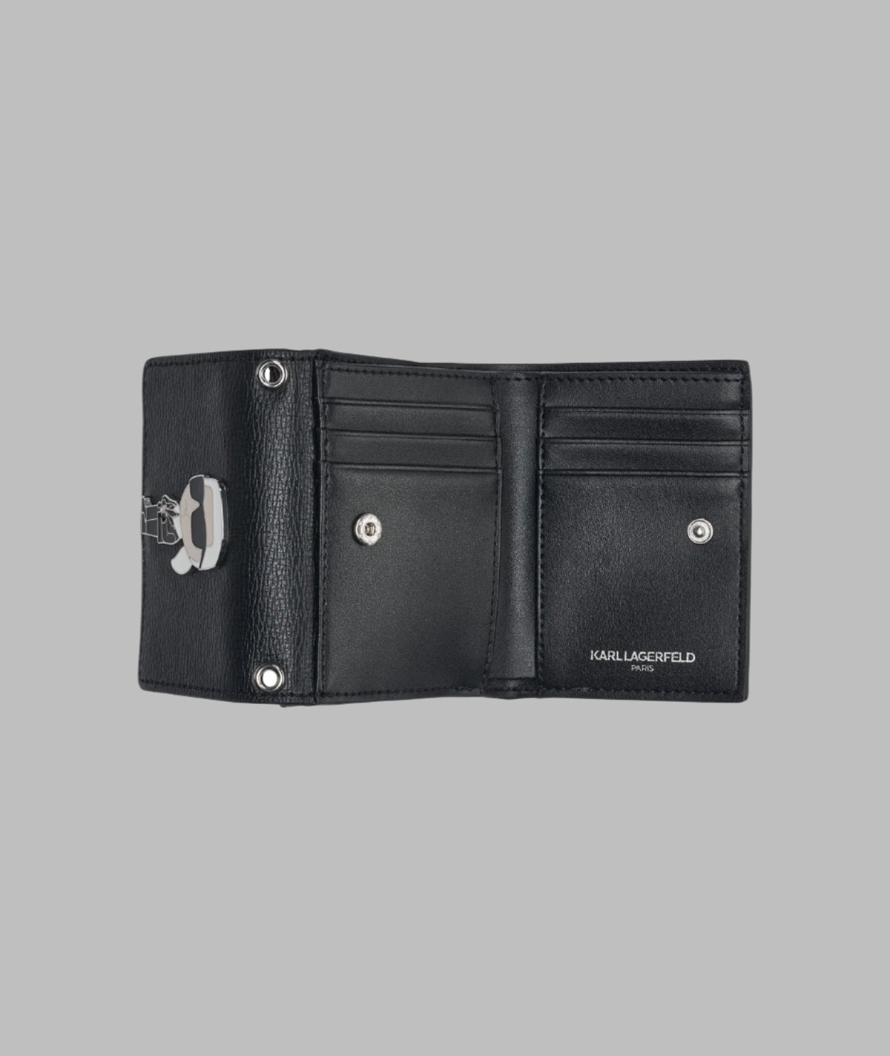 KarlLagerfeld Small wallet on chain black