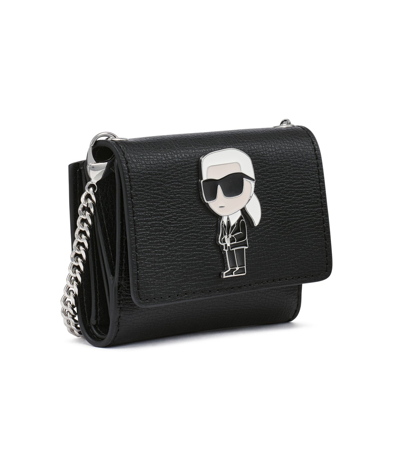 SMALL WALLET ON CHAIN Black Black