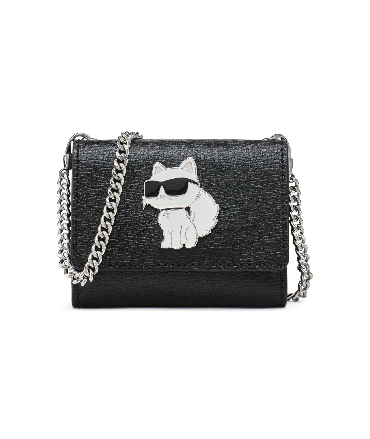SMALL WALLET ON CHAIN Black - CHOUPETTE Black - CHOUPETTE