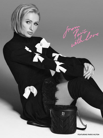 KarlLagerfeld Lafayette crossbody bucket bag black