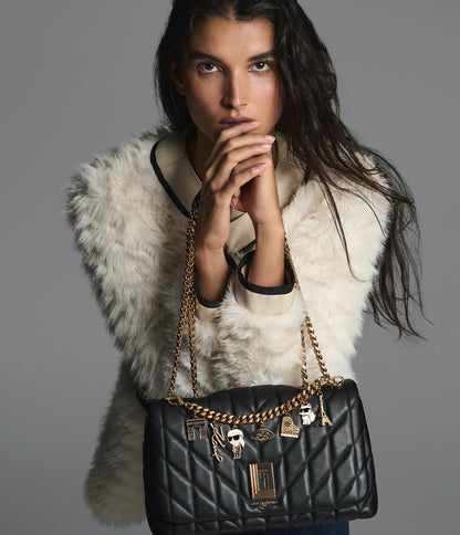 KarlLagerfeld Lafayette shoulder black with charms black