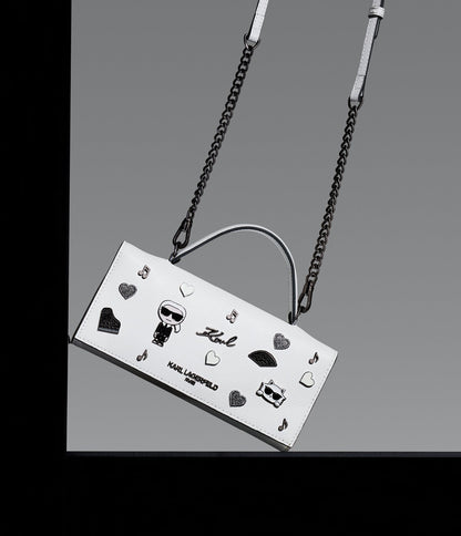 KarlLagerfeld Jacqueline wallet with pins white