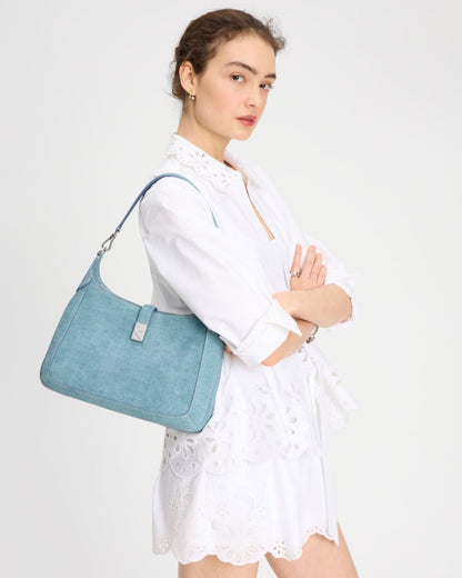 KateSpade Deco Denim Hobo Bag Blue Multi