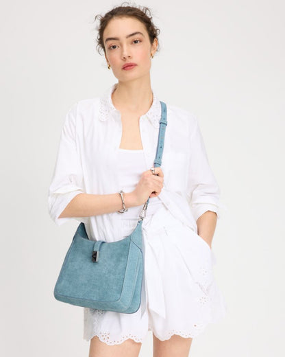 KateSpade Deco Denim Hobo Bag Blue Multi