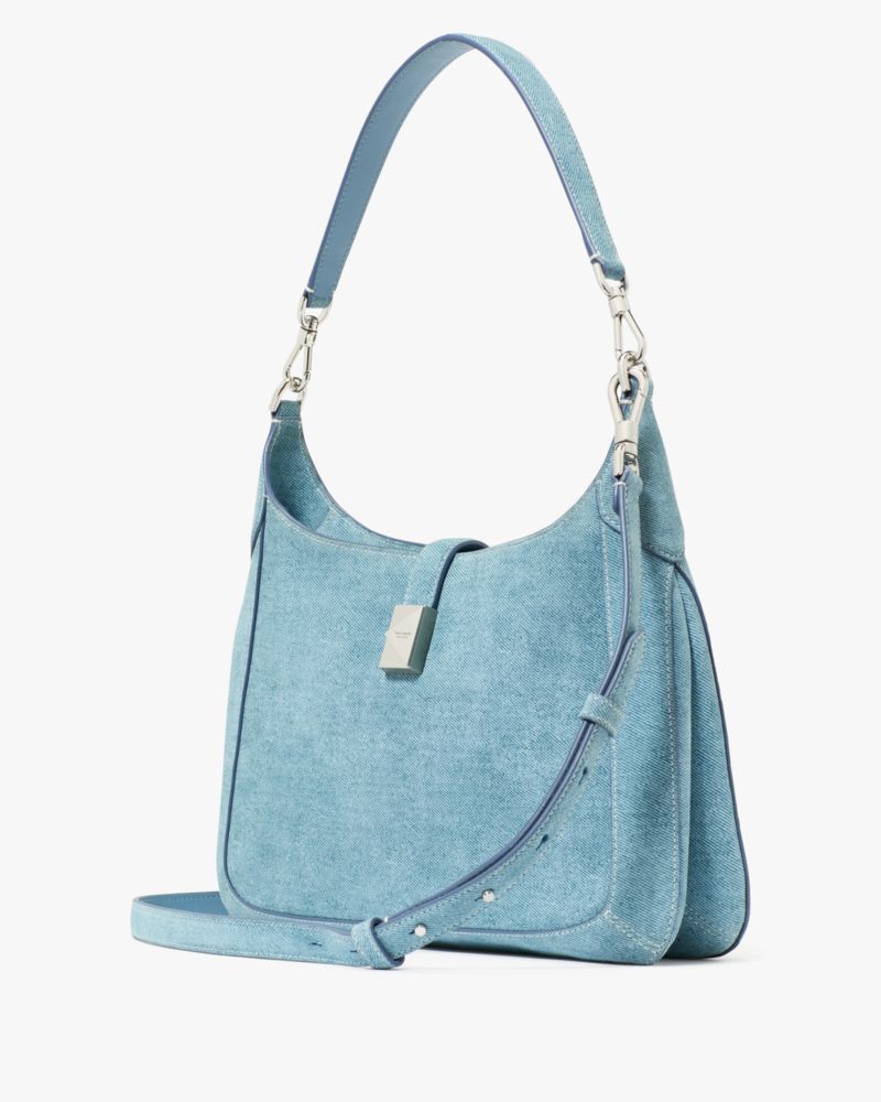 KateSpade Deco Denim Hobo Bag Blue Multi