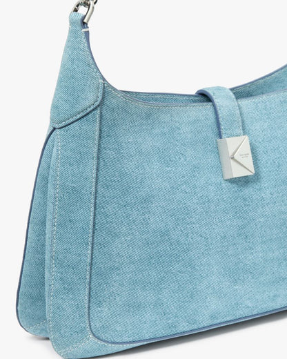 KateSpade Deco Denim Hobo Bag Blue Multi