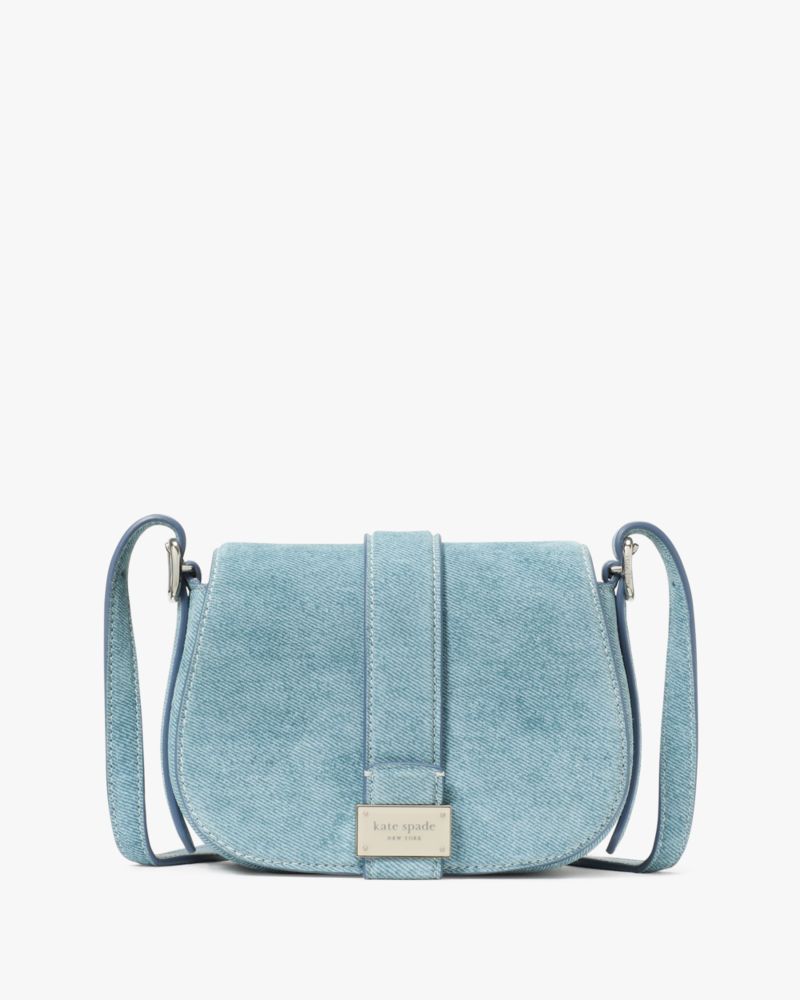 KateSpade Nouveau Mini Saddle Bag Blue Multi