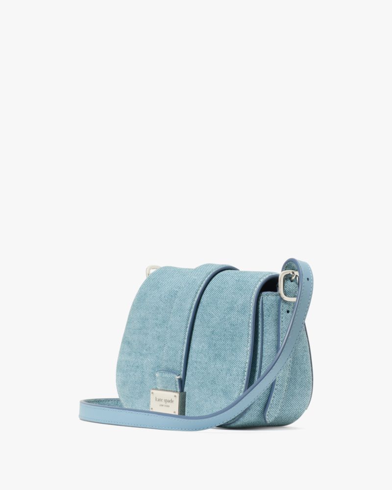 KateSpade Nouveau Mini Saddle Bag Blue Multi